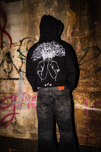 BLACK OT ZIPUP